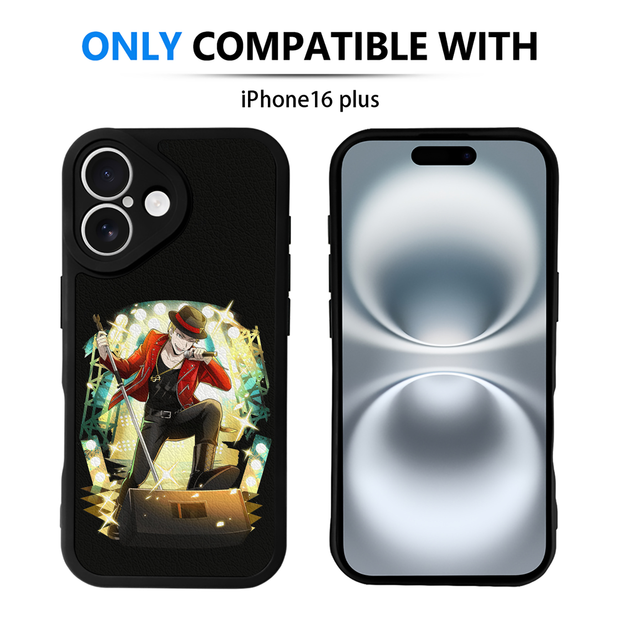 （画像用） 文豪ストレイドッグス Bungo Stray Dogs 【iPhone 16シリーズ対応】シリコンスマホケース（レザー調） 材質：シリコン